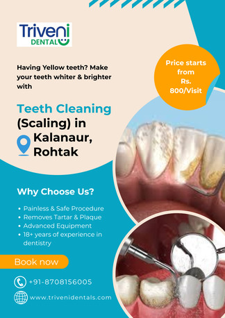 Haryana, Dental, Teeth Cleaning In Kalanaur, Rohtak | Triveni Dental