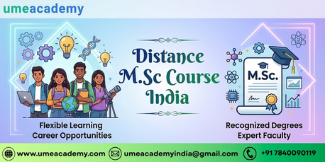 Noida, Lessons Offered, Distance M.Sc Course India
