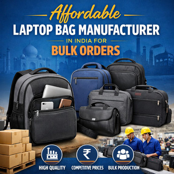New Delhi, Businesses For Sale, Affordable Laptop Bag Manufacturer In India For Bulk Orders