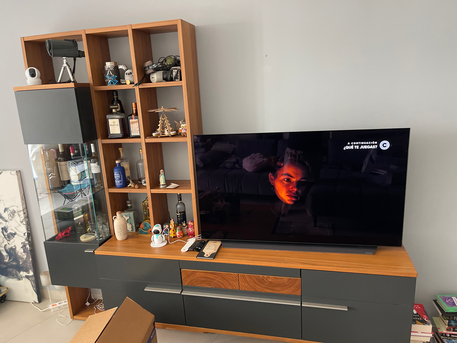 Manama, Furniture, BHD 500,  Premium Living Room Set: Sofa + Ottoman + Solid Wood Coffee Table + German Custom-made TV