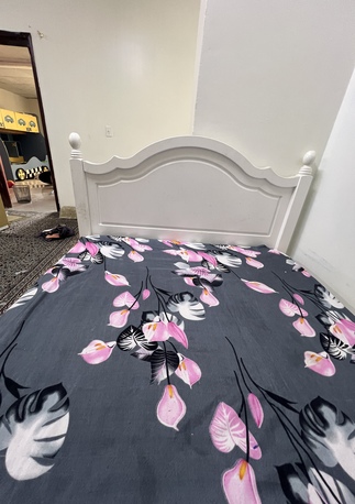 Jubail, Furniture, SAR 200,  Single Bed Ikea 125x200 Size Pearl White Color Very Good Condition Almirah And Bunk Bed