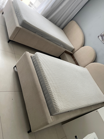 Manama, Furniture, BHD 180,  Complete Bed Set &ndash; 2 Beds + German Mattresses (Twin Setup)