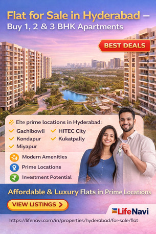 Hyderabad, Real Estate, Flat For Sale In Hyderabad &ndash; Buy 1, 2 & 3 BHK Apartments