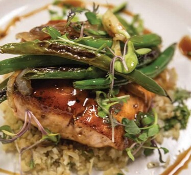 New York, Business, Bourbon Honey Glaze Salmon