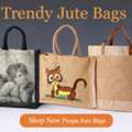 INR 100,  Trendy Jute Bags For Shopping & Travel
