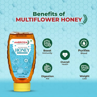 Noida, Food, INR 275,  Shop Pure Multiflora Honey 400gm Online &ndash; Natural & Unprocessed Honey