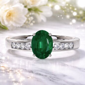 New York, Jewelry, USD 1684,  Elegant Emerald Gemstone Engagement Rings