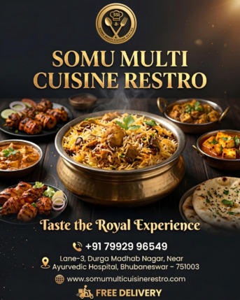 Bhubaneswar, Food Delivery, Somu Multi Cuisine Restro &ndash; Taste The Real Biryani
