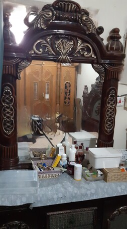 Jubail, Furniture, SAR 300,  Double Bed King Size And Dressing SET Very Good Condition