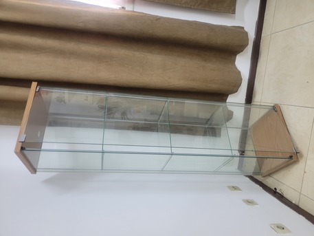 Al Olaya, Furniture, SAR 300,  Elegant Glass Display Cabinet &ndash; Like New