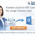 Fastest VCard To PST Converter For Converting Large Contact Lists Into PST Format