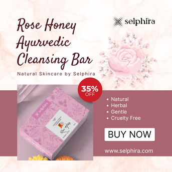 Jaipur, Health & Beauty Items, INR 194,  Herbal Cruelty Free Soap In India &ndash; Rose Honey Ayurvedic Cleansing Bar By Selphira