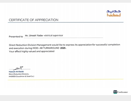 Jubail, Job Seekers, Electrical Formen