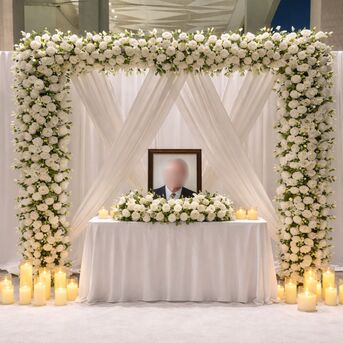 New Delhi, Event Planning, Professional Death Ceremony Decoration In Delhi | Peaceful Tervi Setup