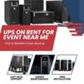 UPS On Rent For Events Near Me | 24/7 Power Backup Solutions