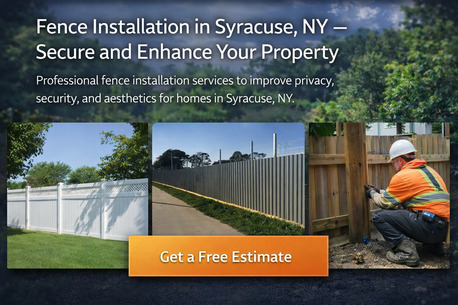New York, Construction, Fence Installation In Syracuse, NY