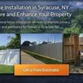 Fence Installation In Syracuse, NY