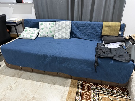 Al Wizarat, Household Items, 3 Seater Sofa And 2 Single Mattresses