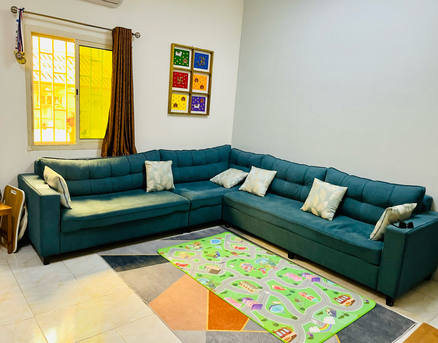 Al Rakah Al Shamaliyah, Furniture, SAR 1400,  Single Use 8 Seater Sofa For Sell (Purchased New) In Perfect Condition.
