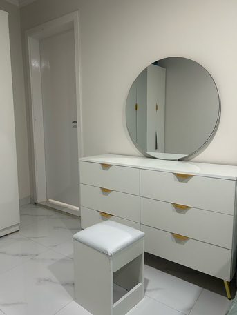 Riyadh, Furniture, SAR 1500,  ELEGANT HOME FURNITURES FOR SALE/ MIRROR/ WARDROBE/COT AND BED/FRIDGE/DRESSING TABLE-