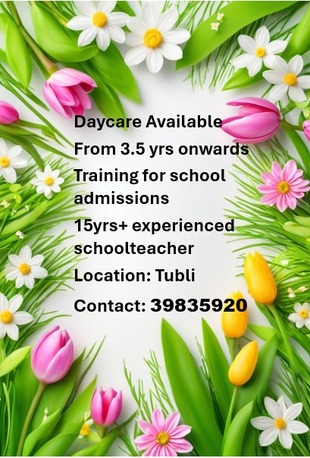 Tubli, General, 🌳🌳🌳Day Care Available With Training For School Admissions 📞 39835920🌳🌳🌳