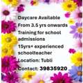 🌷🌷🌷Day Care Available With Training For School Admissions 📞 39835920🌷🌷🌷