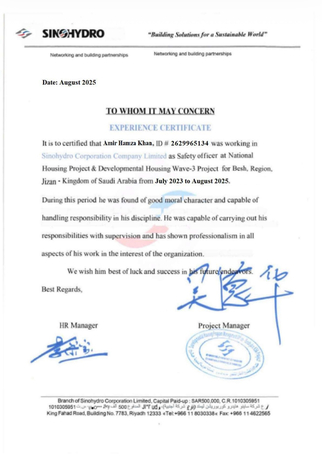 Riyadh, Job Seekers, Health And Safety Officer With Over Three Years Of Experience In Managing And Enforcing