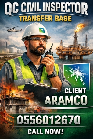 Al Khobar Al Shamalia, Jobs, QC Civil Inspector  (Indian)