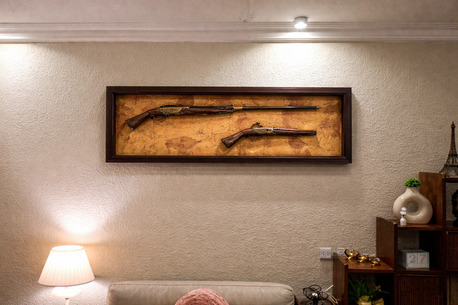 Dammam, Furniture, SAR 300,  Framed Antique Rifle Wall Art | Vintage Decorative Display