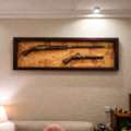 SAR 300,  Framed Antique Rifle Wall Art | Vintage Decorative Display
