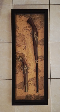 Dammam, Furniture, SAR 300,  Framed Antique Rifle Wall Art | Vintage Decorative Display
