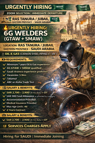 Jubail, Jobs, HIRING SKILLED WORKERS (Mason, Carpenter & More) GCC Experiance Only
