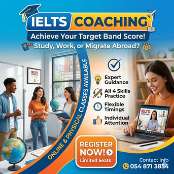 Jeddah, Lessons Offered, 🎓 IELTS Coaching &ndash; Online & Physical Classes Available