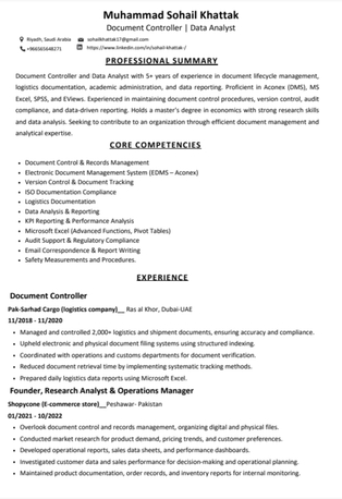 Riyadh, Job Seekers, Document Controller