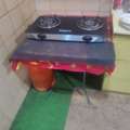 SAR 350,  High-Efficiency 2-Burner Stove + Gas Cylinder + Stand