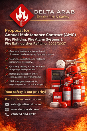 Dammam, Technical, AMC - Annual Maintenance Contract For Fire Fighting, Fire Alarm, Fire Extinguisher Refill