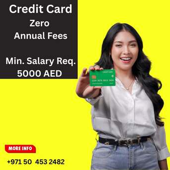 Dubai, Free Items, Best Credit Card In UAE - Zero Annual Fees | Min. Salary Required 5000 AED