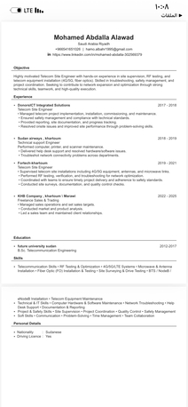 Riyadh, Job Seekers, Telecom Engineer