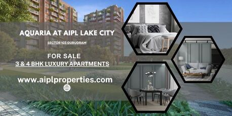 Gurgaon, Real Estate For Sale, 2 BR,  Aquaria At AIPL Lake City Sector 103 Gurgaon - Fine Living Starts Here