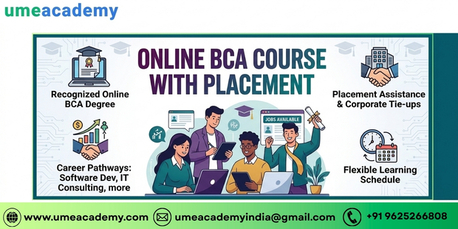 Noida, Lessons Offered, Online BCA Course With Placement