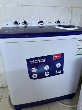 Riyadh, Household Items, SAR 500,  Impex Washing Machine 12 Kg Best Condition For Sale