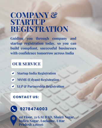 Lucknow, Accounting, Company And Startup Registration For New Ventures