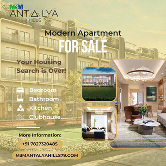 Gurgaon, Apartments/Houses, Furnished,  Serene Living With M3m Antalya Hills Master Plan Sector 79 Gurgaon