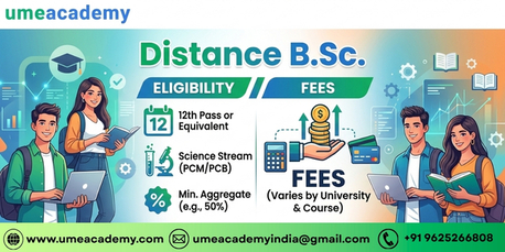 Noida, Lessons Offered, Distance B.Sc Eligibility And Fees