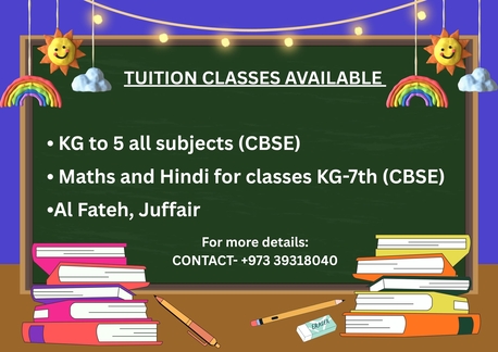 Juffair, Lessons Offered, Tuition Available