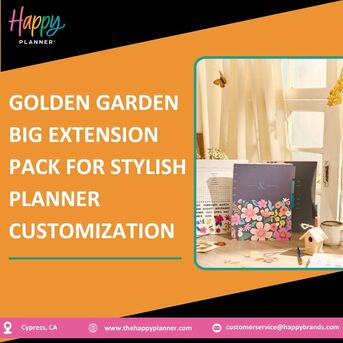 New York, Collectibles, USD 15,  Golden Garden Big Extension Pack For Stylish Planner Customization
