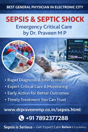 Bangalore, Health, Sepsis & Septic Shock &ndash; Emergency Critical Care By Dr. Praveen M P