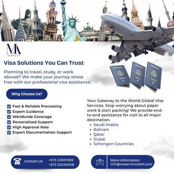 Manama, Business, VISA SERVICES