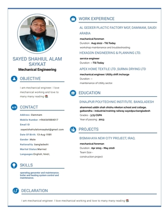 Riyadh, Job Seekers, Mechanical Supervisor Or Team Leader