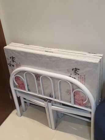Jeddah, Furniture, SAR 250,  Foldable Bed With Mattress NEW NOT USED IN GOOD AND NEW CONDITION